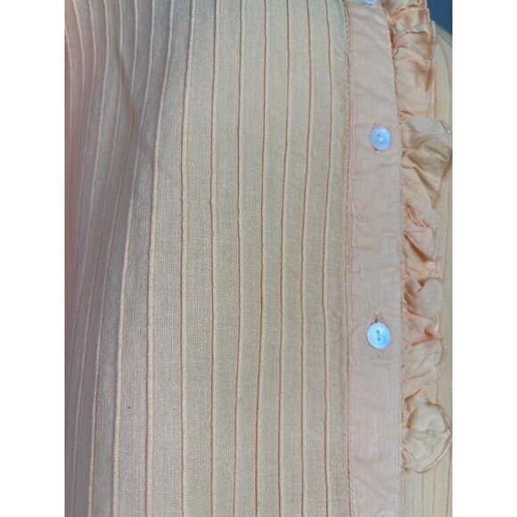 Antik Batik Yvonne Blouse Large Top Mango Victorian-inspired Puffy Sleeves Ruffl - Picture 10 of 13